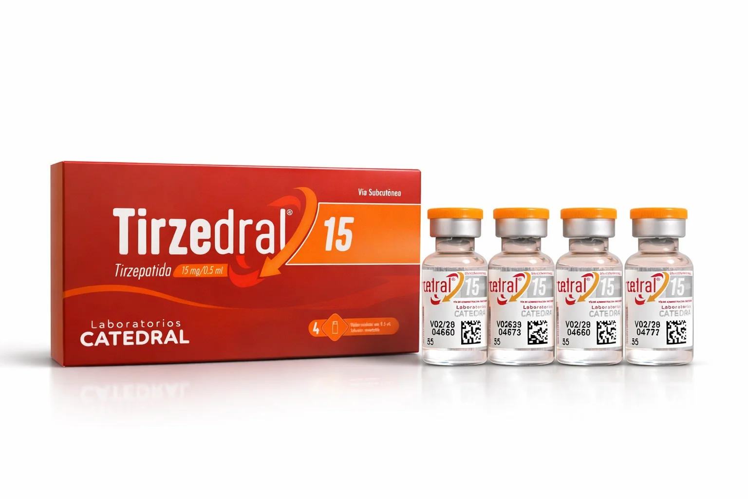 Tirzedral 15mg – 4 ampolas