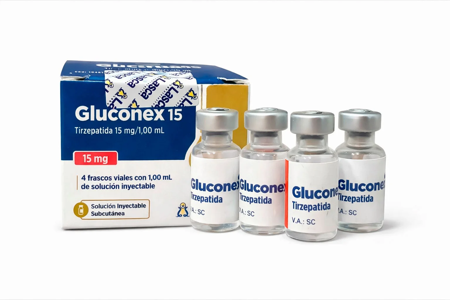 Gluconex 15mg – 4 ampolas
